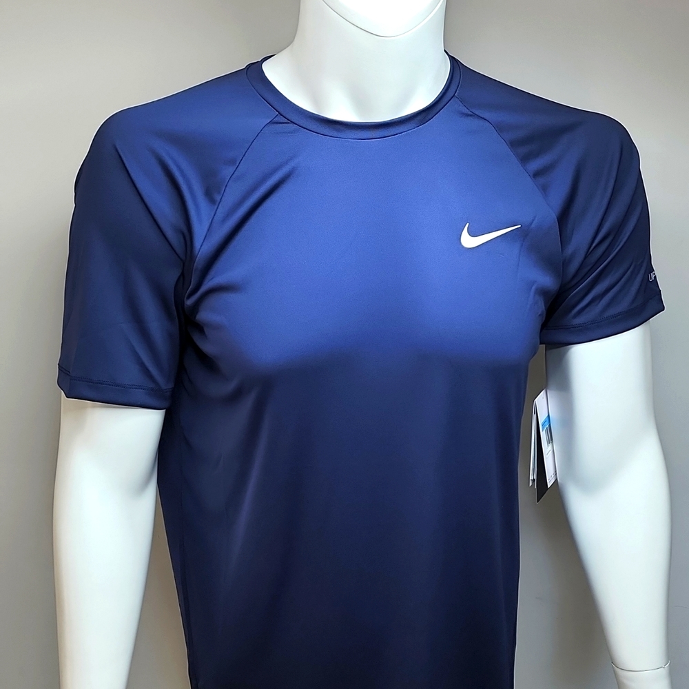 NIKE SWIM DRY NAVY BLUE TEE SHIRT
